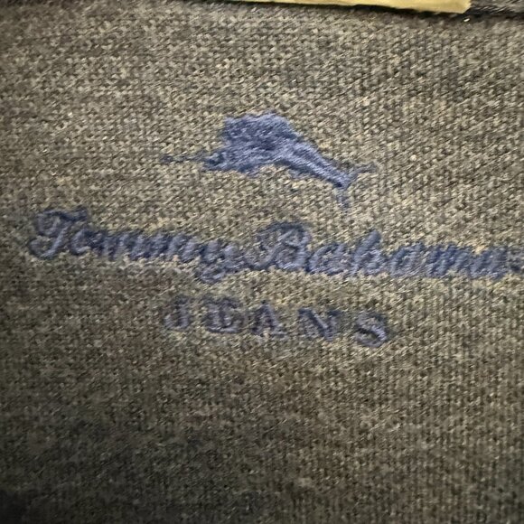 Tommy Bahama Long Sleeve Quarter Zip Reversible Blue/Gray Size XXL - Picture 9 of 9